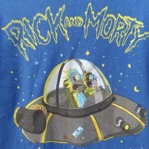 Women's Rick & Morty Spaceship Graphic T Shirt Size Small Unisex